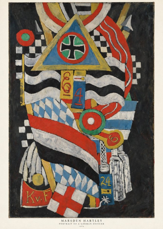 Marsden Hartley Portrait of a German Officer I No6 - Plakat