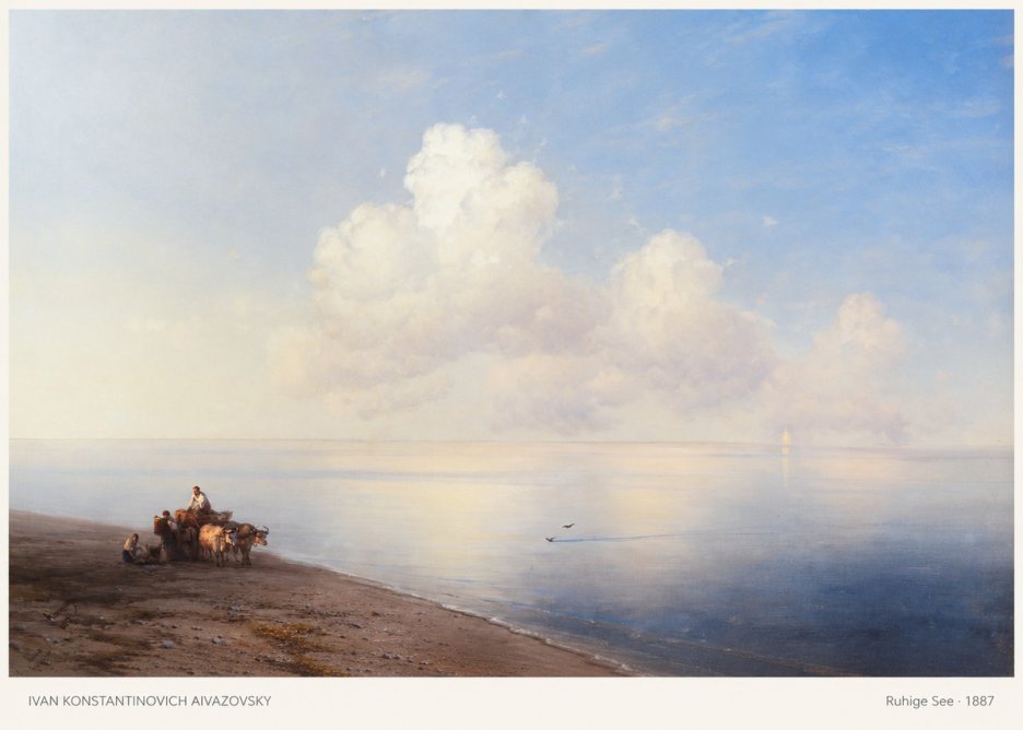Ivan Konstantinovich Aivazovsky Ruhige See No5 - Plakat