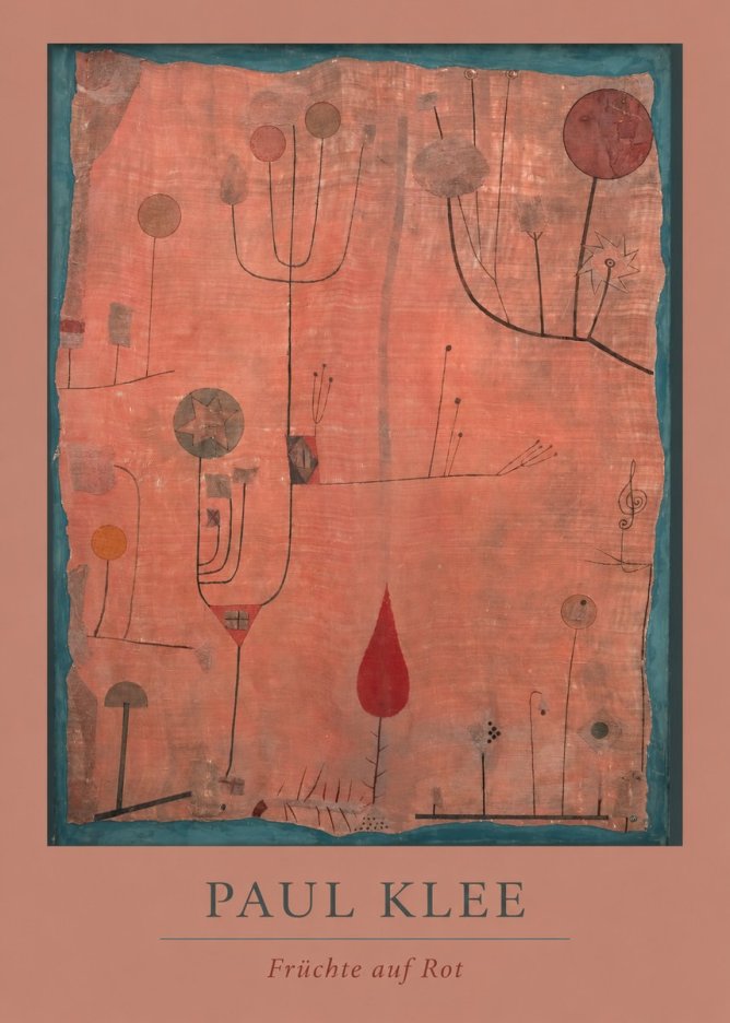 Paul Klee Früchte Auf Rot No4 - Plakat