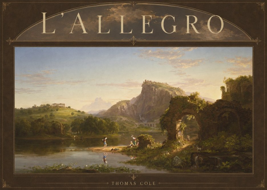 Thomas Cole L'allegro No3 - Plakat