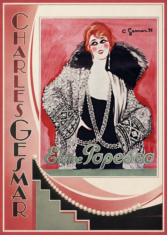 Charles Gesmar Elvire Popesco I No2 - Plakat