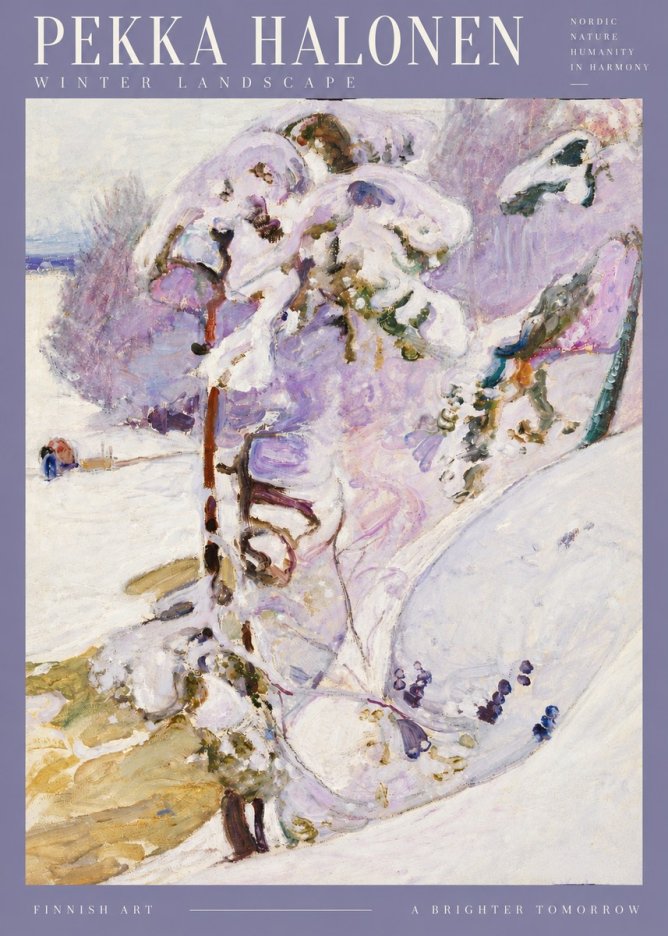 Pekka Halonen Winter Landscape No3 - Plakat