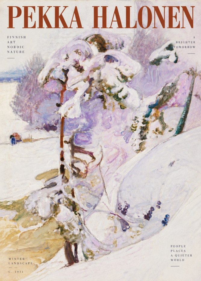 Pekka Halonen Winter Landscape No5 - Plakat