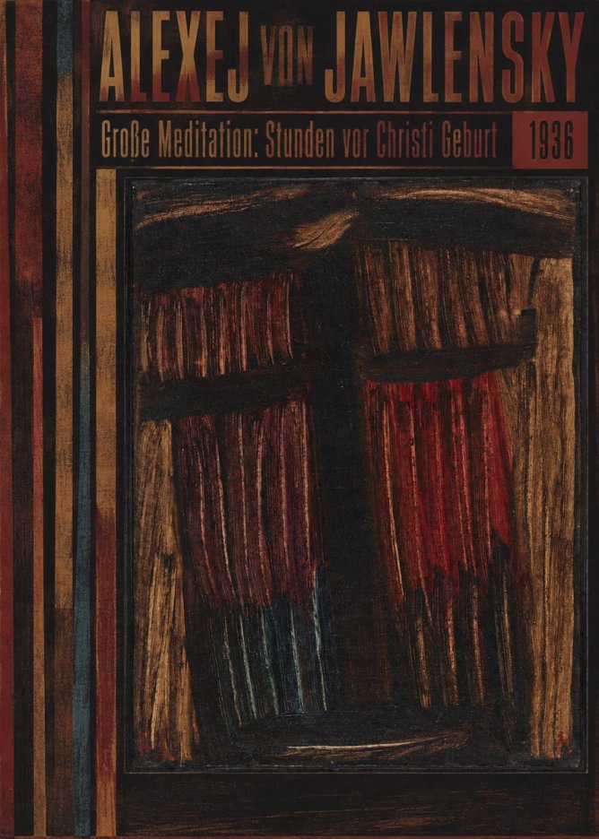 Alexej von Jawlensky Große Meditation: Stunden Vor Christi Geburt No5 - Plakat