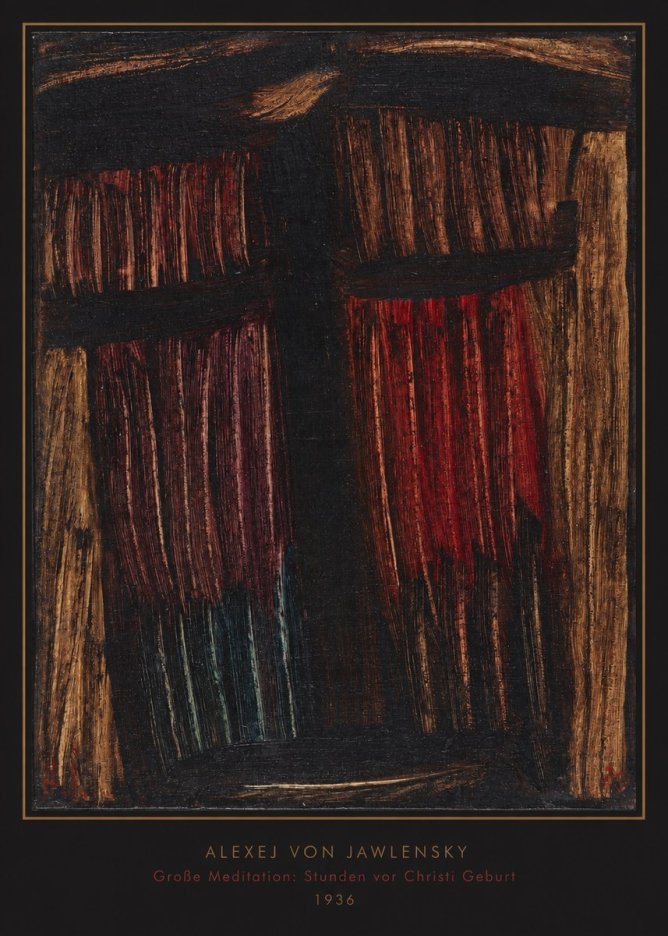 Alexej von Jawlensky Große Meditation: Stunden Vor Christi Geburt No6 - Plakat