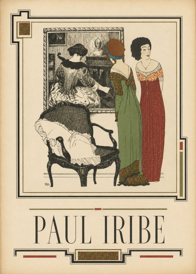 Paul Iribe Elegant Interior Scene No2 - Plakat