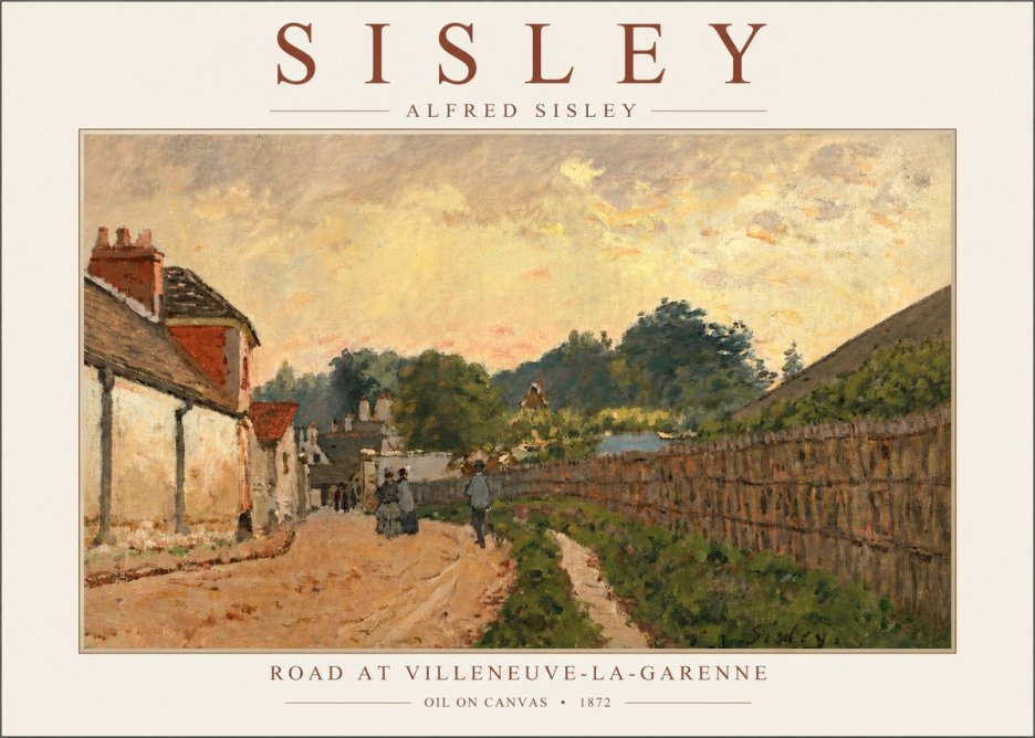 Sisley Road at Villeneuve-la-garenne No3 - Plakat