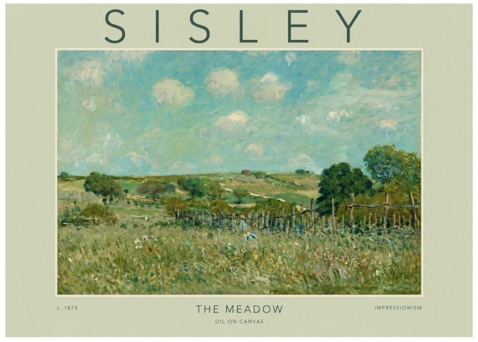 Sisley The Meadow No2 - Plakat