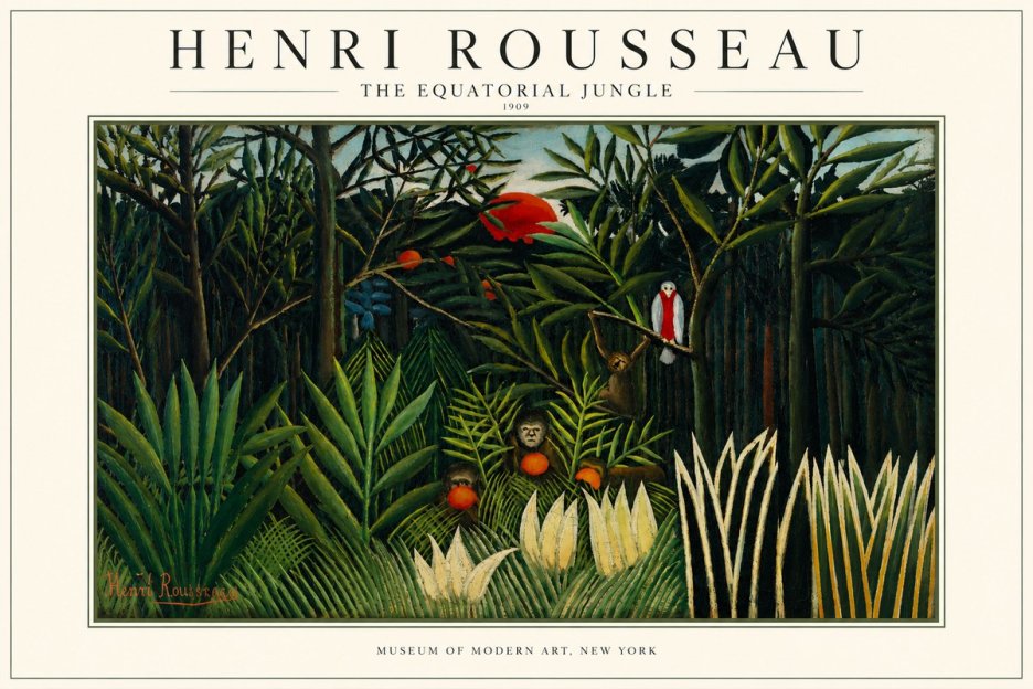 Rousseau The Equatorial Jungle I No3 - Plakat