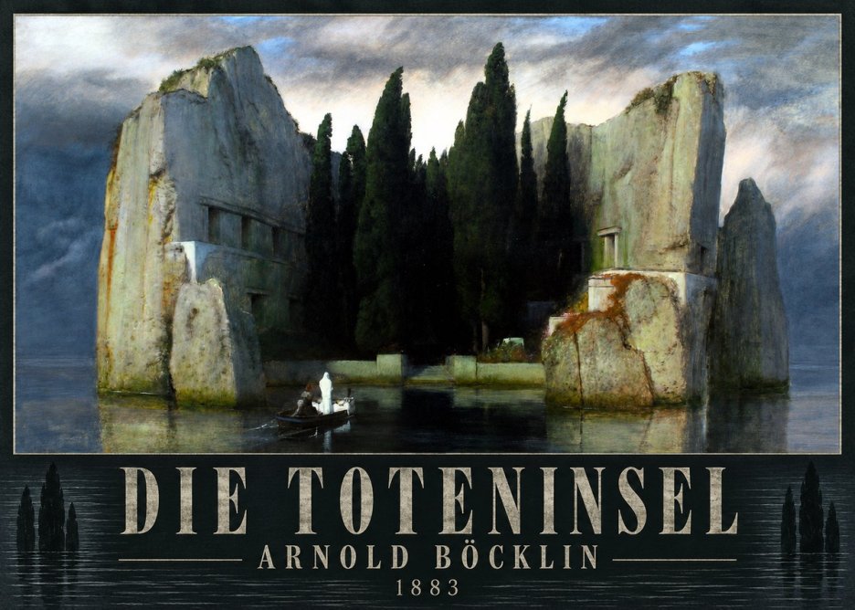 Arnold Böcklin Die Toteninsel I No4 - Plakat