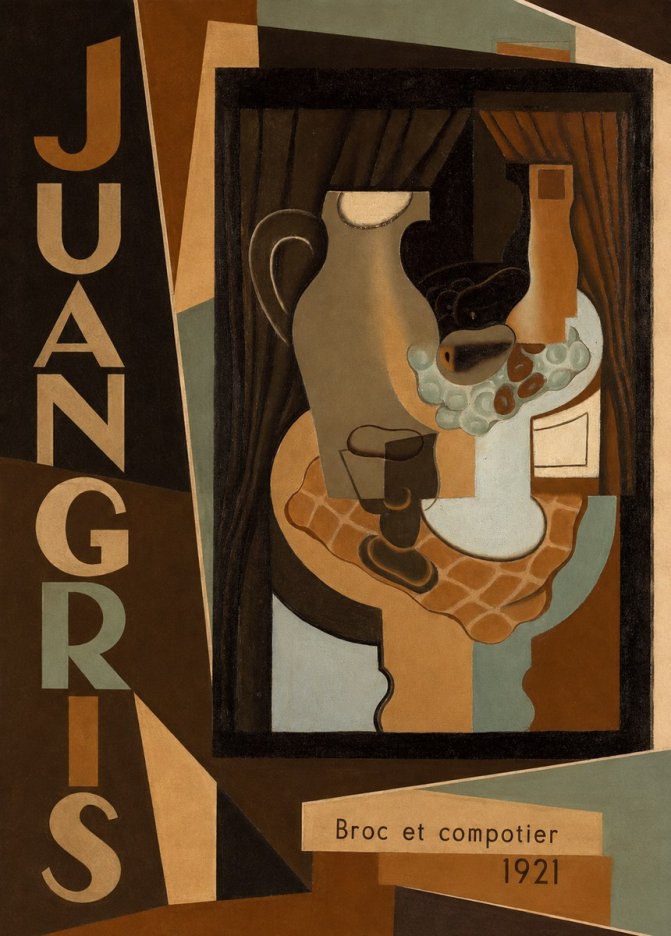 Juan Gris Broc Et Compotier No2 - Plakat