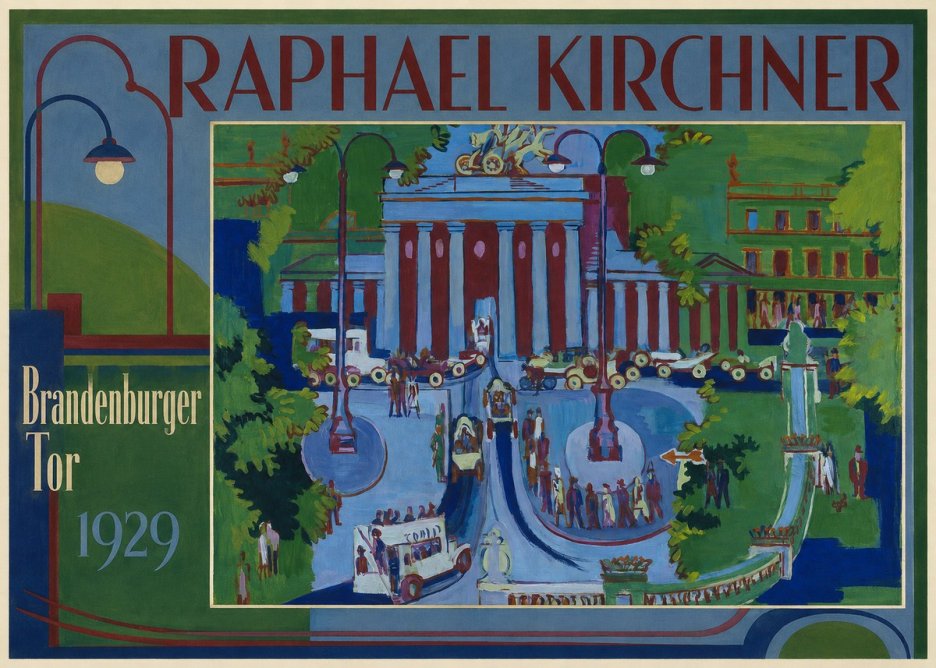 Raphael Kirchner Brandenburger Tor 1929 No1 - Plakat
