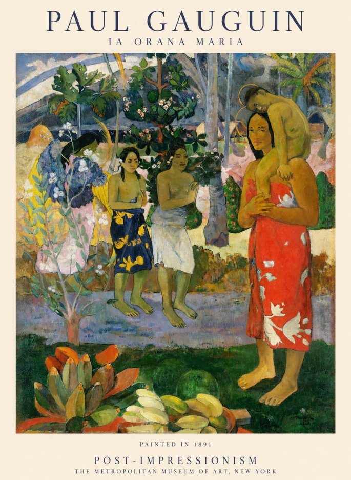 Paul Gauguin Ia Orana Maria No2 - Plakat
