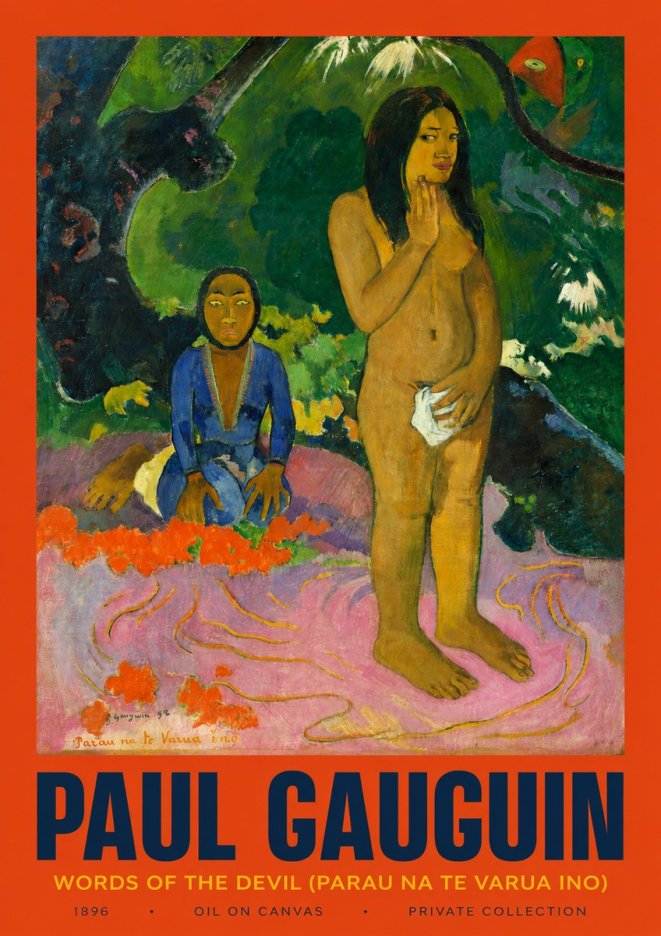 Paul Gauguin Words of the Devil No2 - Plakat