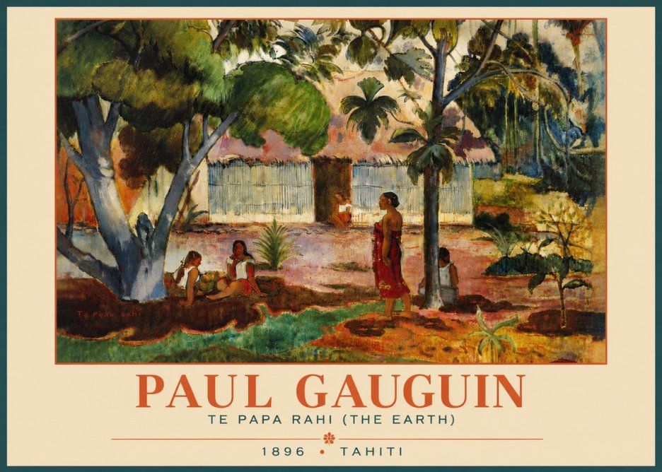 Paul Gauguin Te Papa Rahi (the Earth) No6 - Plakat