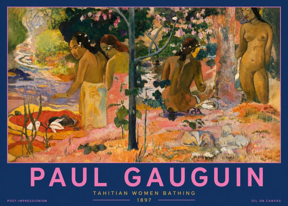 Paul Gauguin Tahitian Women Bathing No2 - Plakat