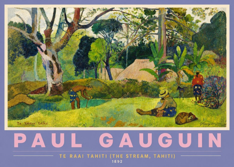 Paul Gauguin Te Ra'ai Rahi (the Great Pond) No5 - Plakat
