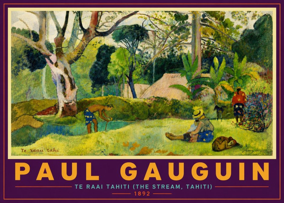 Paul Gauguin Te Ra'ai Rahi (the Great Pond) No6 - Plakat