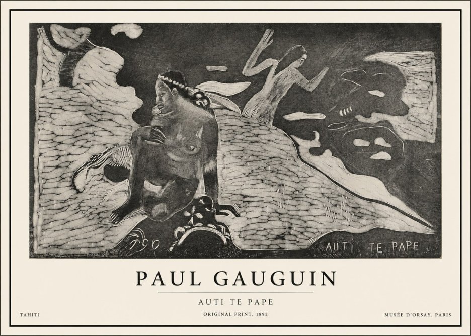 Paul Gauguin Auti Te Pape No1 - Plakat