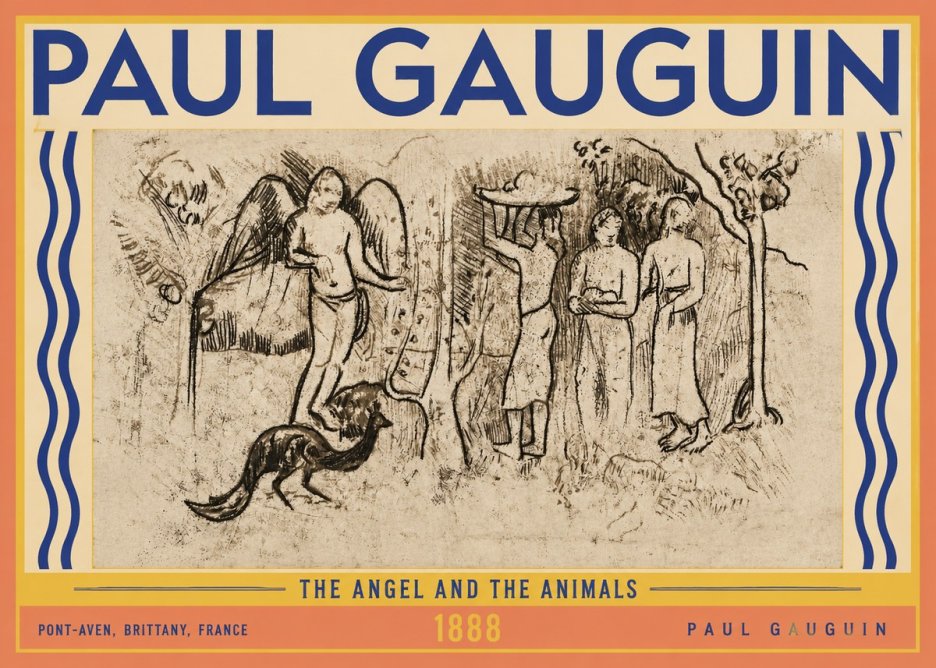 Paul Gauguin The Angel and the Animals No3 - Plakat