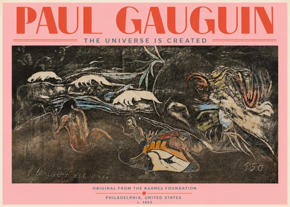 Paul Gauguin The Universe Is Created II No5 - Plakat
