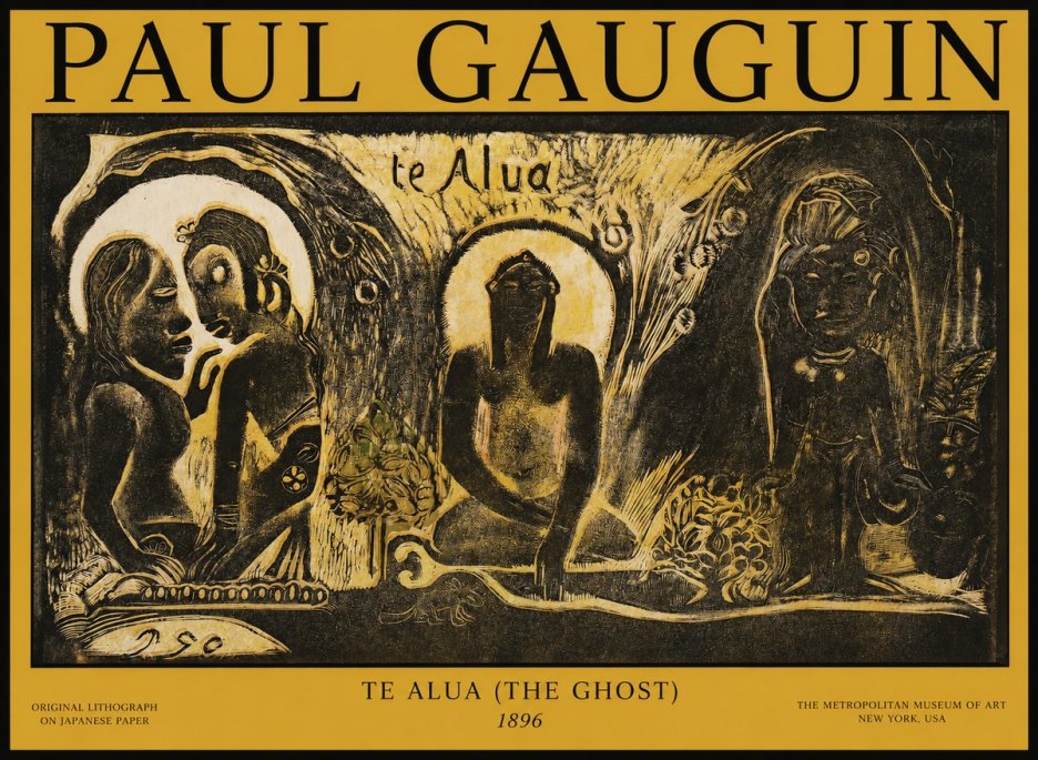 Paul Gauguin Te Alua (the Ghost) No1 - Plakat