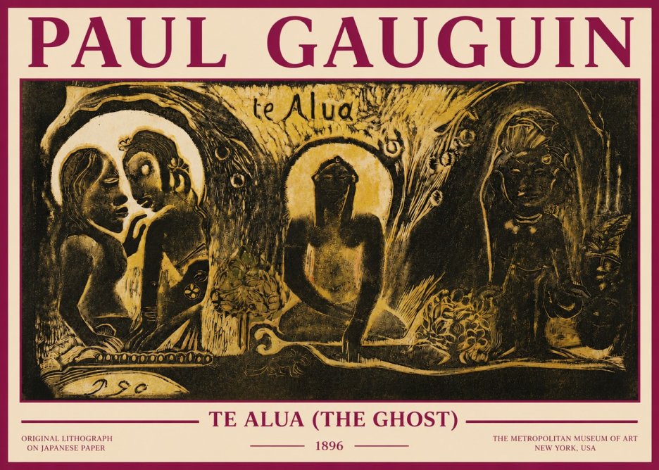 Paul Gauguin Te Alua (the Ghost) No3 - Plakat