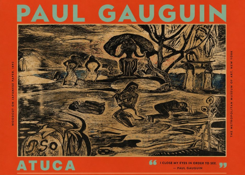 Paul Gauguin Atuca No2 - Plakat