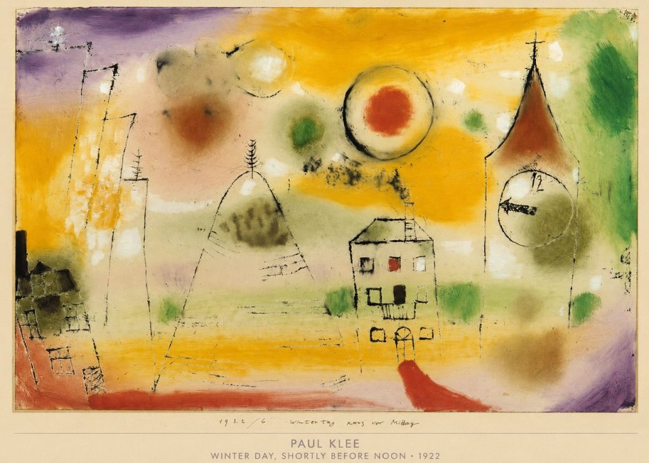 Paul Klee Winter Day, Shortly Before Noon No6 - Plakat
