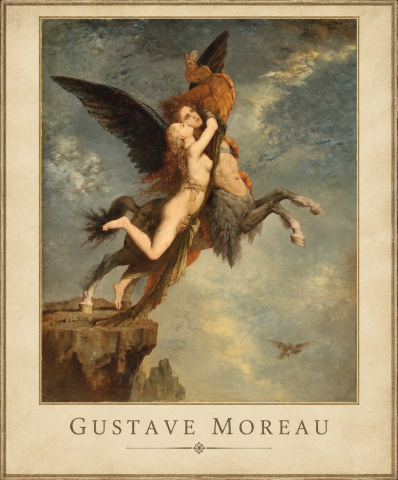 Gustave Moreau The Chimaera No1 - Plakat