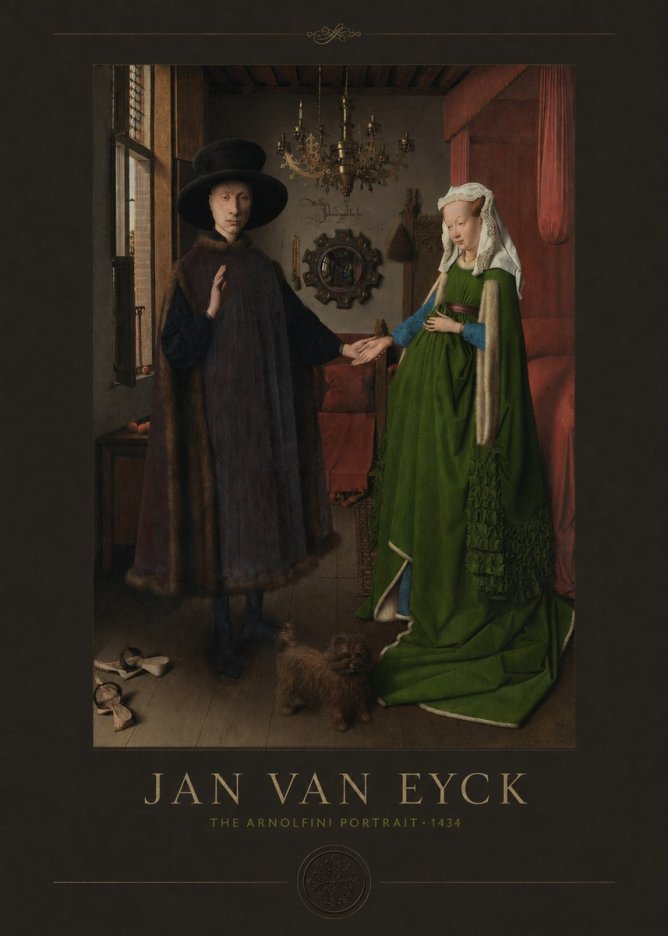 Jan van Eyck The Arnolfini Portrait I No4 - Plakat