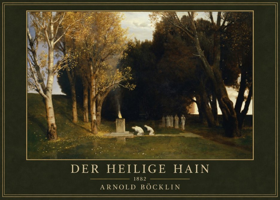 Arnold Böcklin Der Heilige Hain I No1 - Plakat