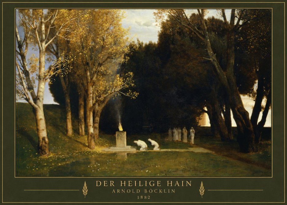 Arnold Böcklin Der Heilige Hain I No3 - Plakat