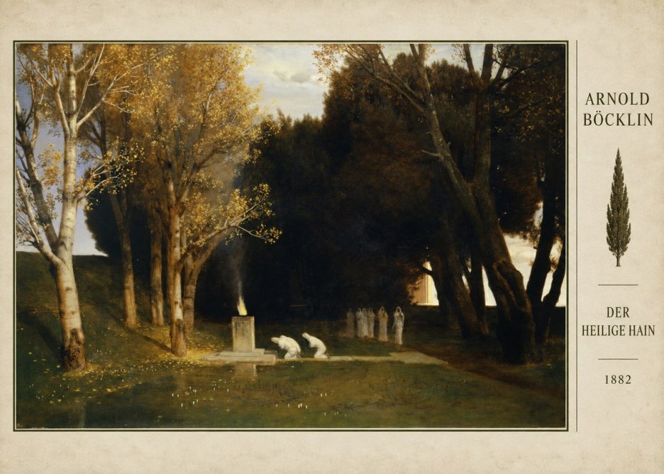 Arnold Böcklin Der Heilige Hain I No4 - Plakat