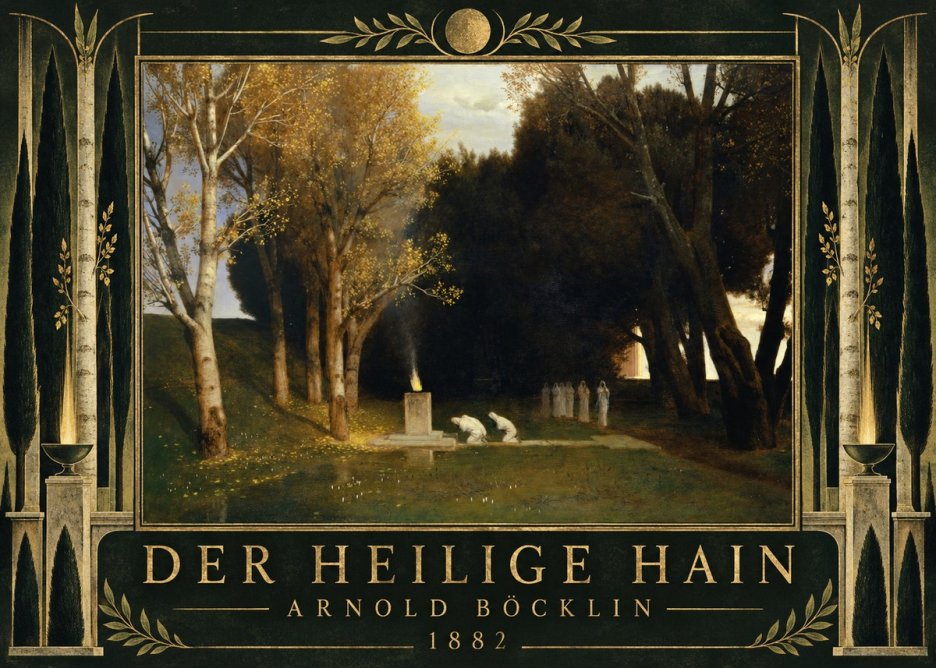 Arnold Böcklin Der Heilige Hain I No5 - Plakat