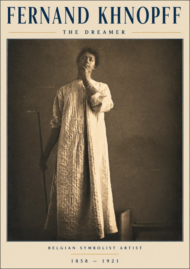 Fernand Khnopff The Dreamer No3 - Plakat