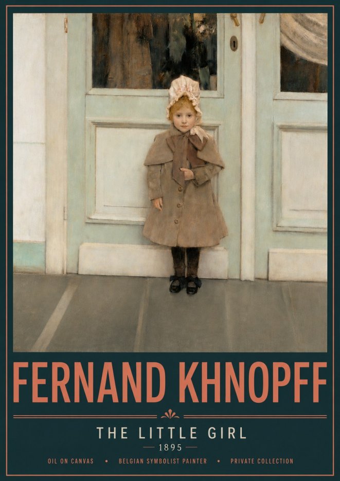 Fernand Khnopff The Little Girl No4 - Plakat