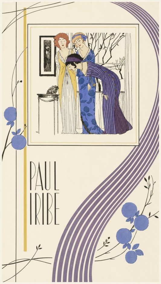 Paul Iribe Three Women and a Frog No6 - Plakat