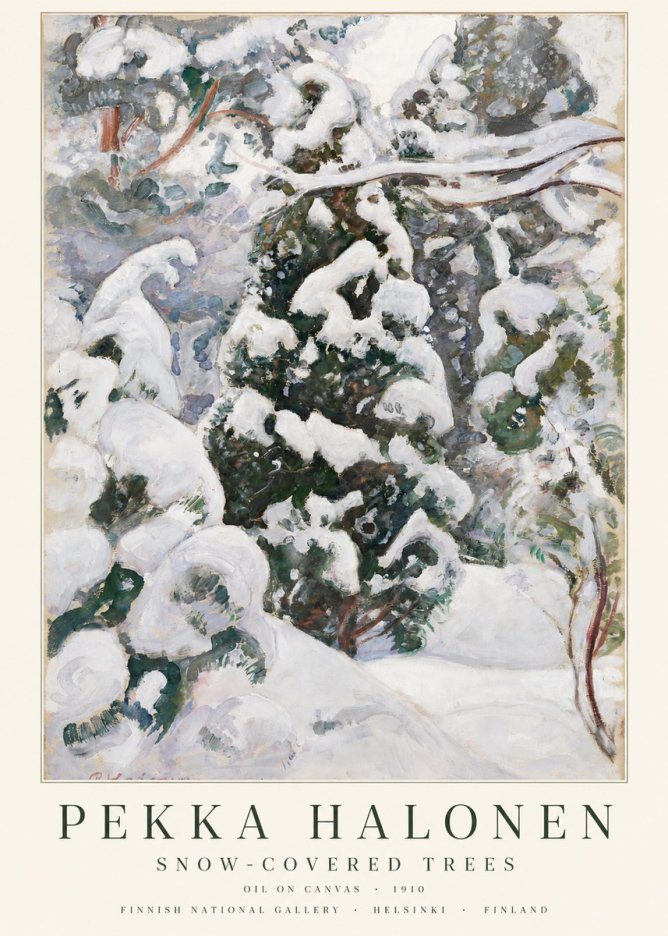 Pekka Halonen Winter Forest I No3 - Plakat