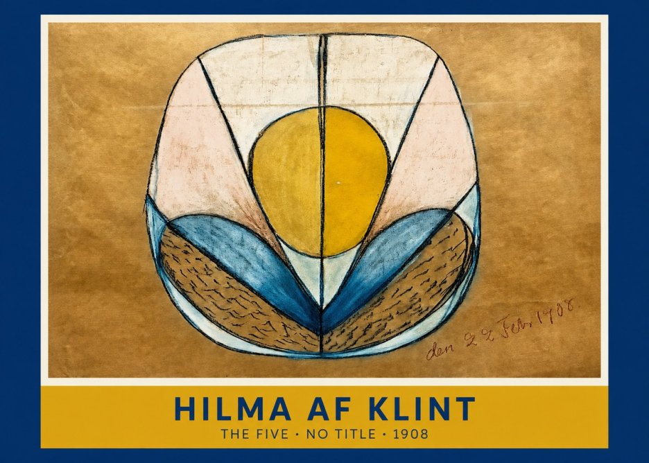 Hilma af Klint The Five - No Title No1 - Plakat