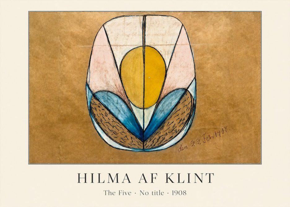 Hilma af Klint The Five - No Title No3 - Plakat