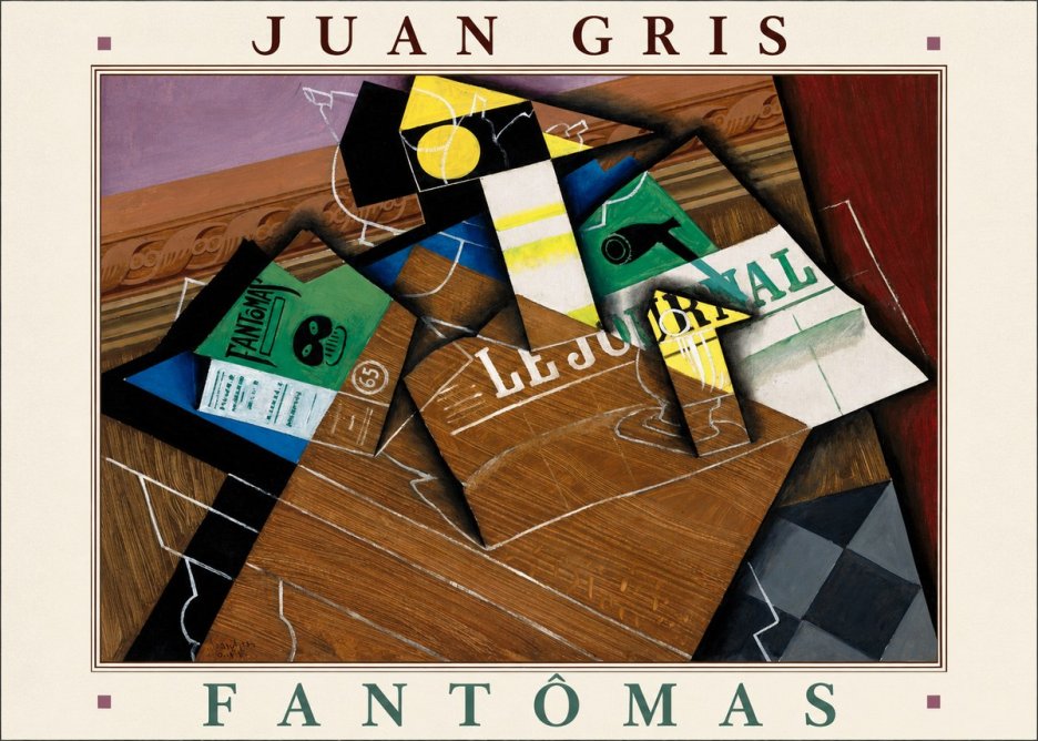 Juan Gris Fantômas I No4 - Plakat