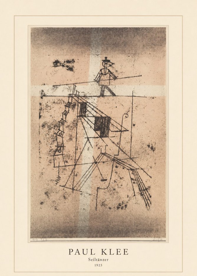 Paul Klee Seiltänzer II No4 - Plakat
