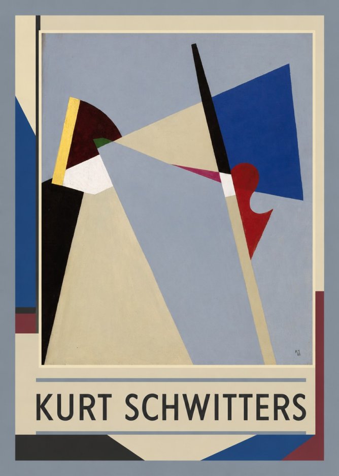 Kurt Schwitters Abstract Composition No1 - Plakat