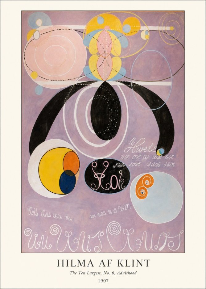 Hilma af Klint The Ten Largest, No. 6, Adulthood No4 - Plakat