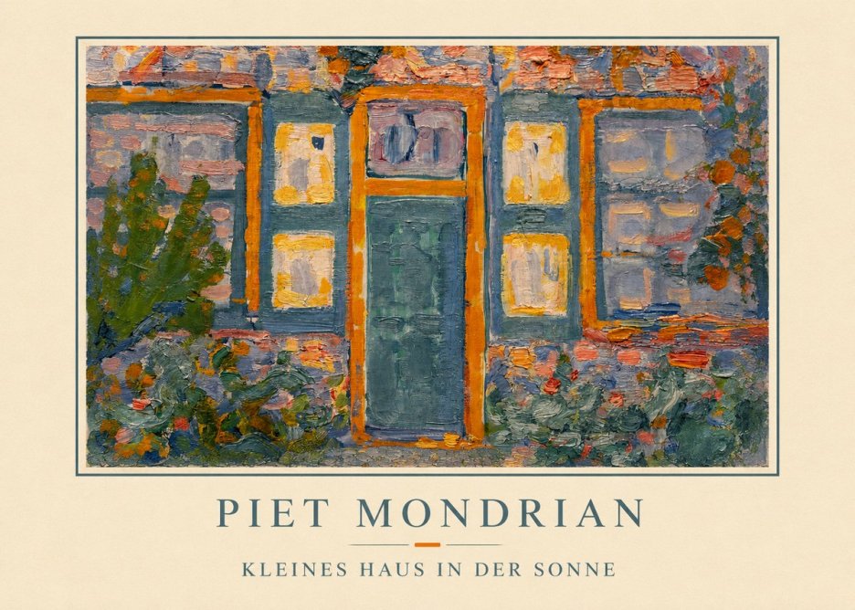Piet Mondrian Kleines Haus in Der Sonne II No2 - Plakat