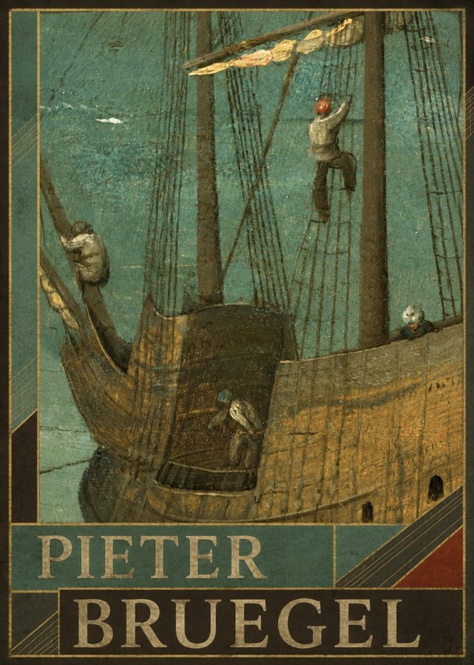 Pieter Bruegel The Ship No6 - Plakat