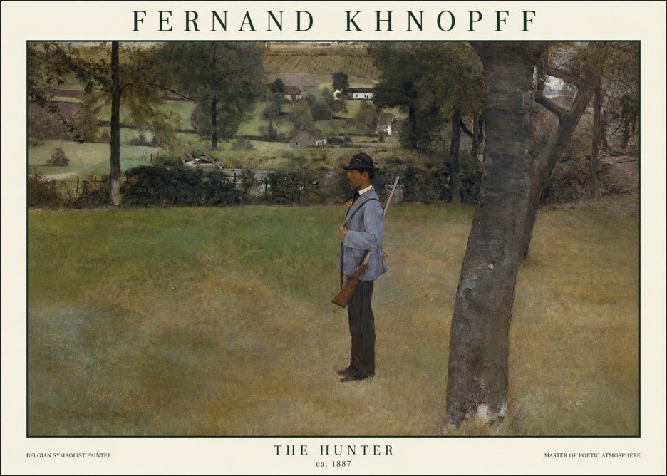 Fernand Khnopff The Hunter No1 - Plakat