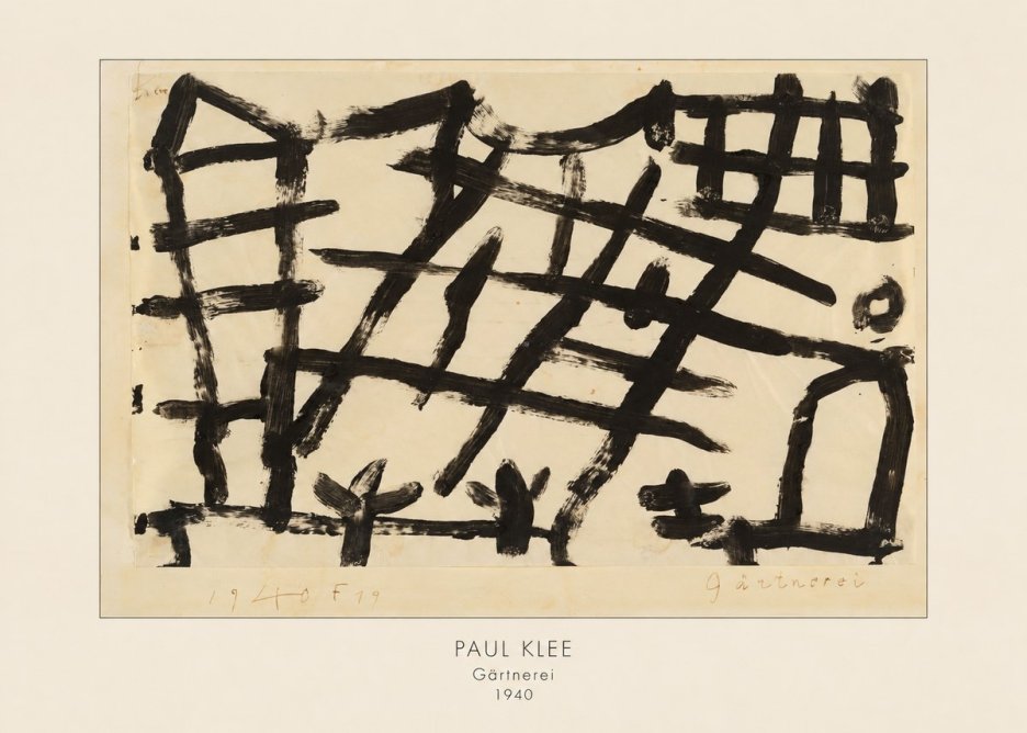 Paul Klee Gärtnerei No4 - Plakat