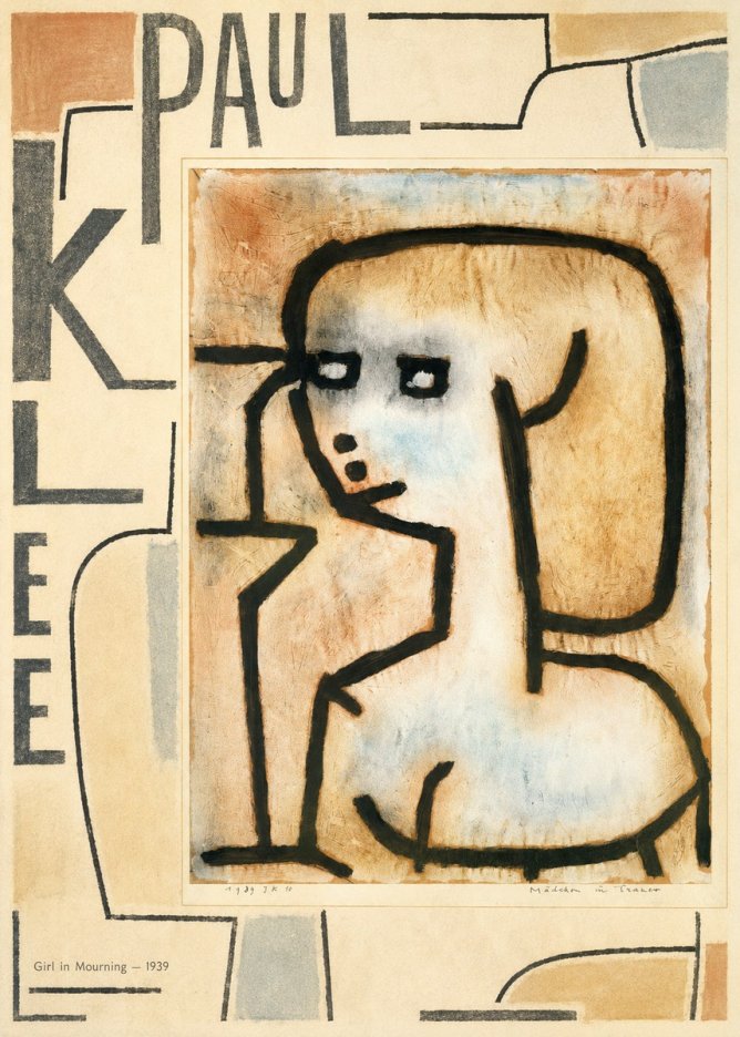 Paul Klee Girl in Mourning No5 - Plakat